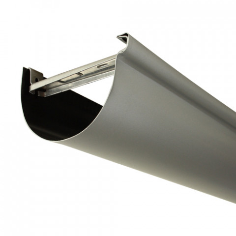 Gouttière aluminium demi-ronde 2 mètres développé 270