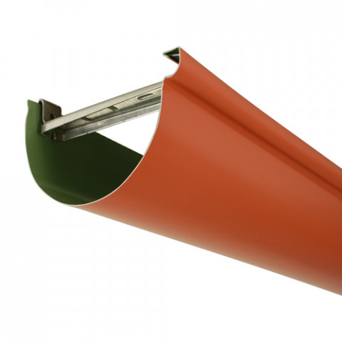 Gouttière aluminium demi-ronde 2 mètres développé 270