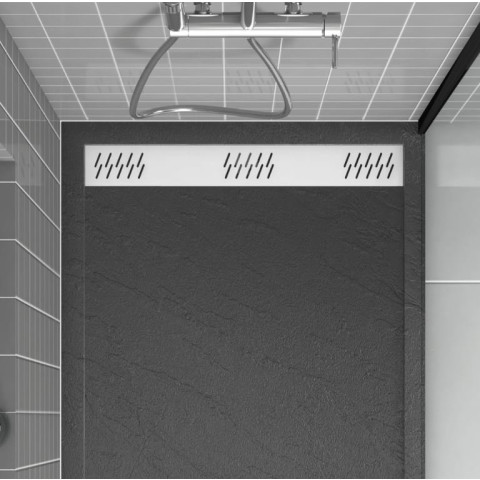 Grille linéaire en aluminium 69.5x11x0.2cm pour receveur - GRID LINE - MOON Aurlane - Couleur au choix
