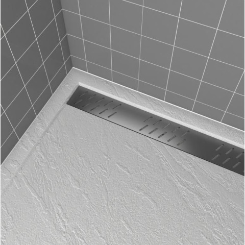 Grille linéaire en aluminium 69.5x11x0.2cm pour receveur - GRID LINE - MOON Aurlane - Couleur au choix