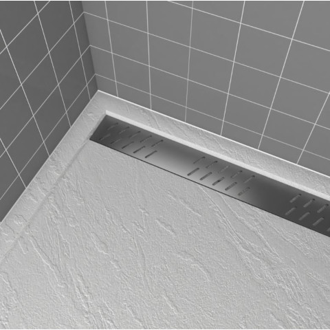 Grille linéaire en aluminium 79.5x11x0.2cm pour receveur - GRID LINE - MOON Aurlane - Couleur au choix