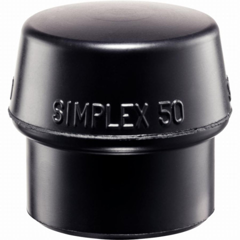 Embouts HALDER SIMPLEX Caoutchouc chargé, noir - D=60 mm - 3202.060