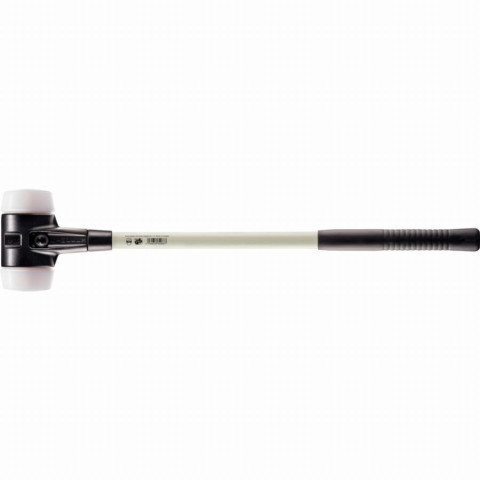 Marteau de frappeur HALDER SIMPLEX Superplastique avec boîtier en fonte malléable renforcée et manche en fibre de verre - D=80 mm - 3707.081