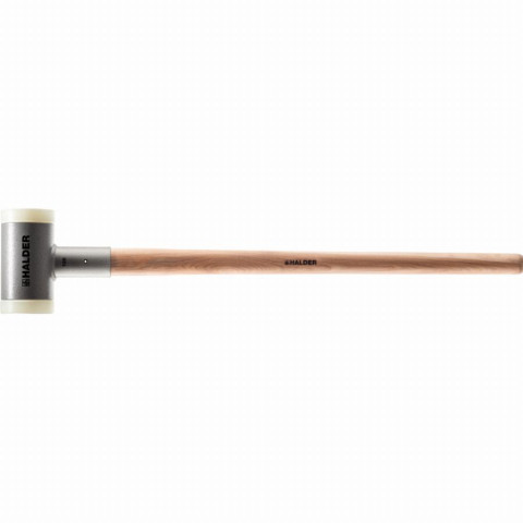 Maillet sans rebond, avec manche, vernis, en hickory réduisant les vibrations, ergonomique - d=100 mm / poids=6500 g - 3366.0s6