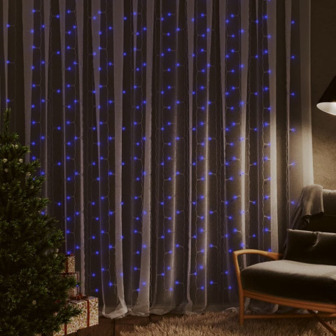 Rideaux lumineux à LED 3x3 m 300 LED 8 fonctions - Couleur d'éclairage au choix