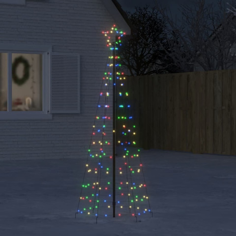 Arbre de Noël lumineux avec piquets 220 LED - Couleur d'éclairage et hauteur au choix