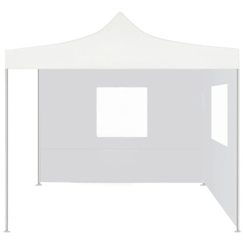Tente de réception pliable avec 2 parois 2x2 m acier - Couleur au choix