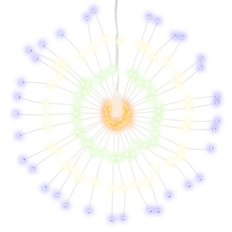 Étoile rayonnante de Noël 140 LED 17 cm - Couleur d'éclairage et nombre de pièces au choix