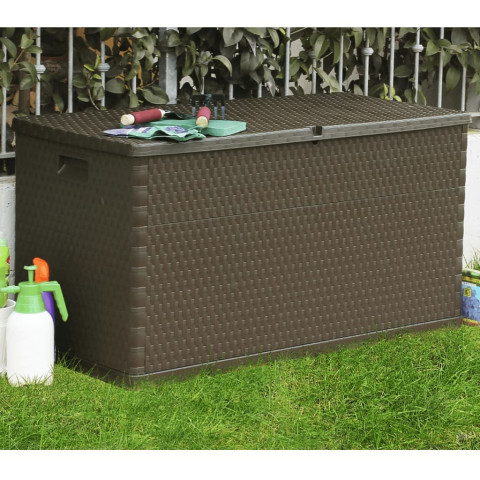 Boîte de stockage de jardin 120x56x63 cm PP Rotin - Couleur au choix