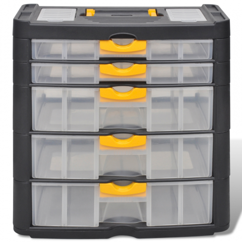 Vidaxl Vidaxl Boite Casier Commode De Rangement Plastique 5