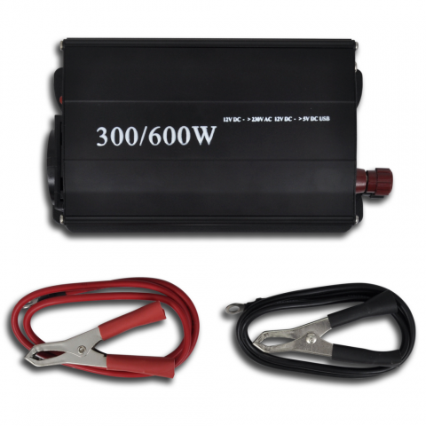 vidaXL Convertisseur de tension avec USB 300/600 W