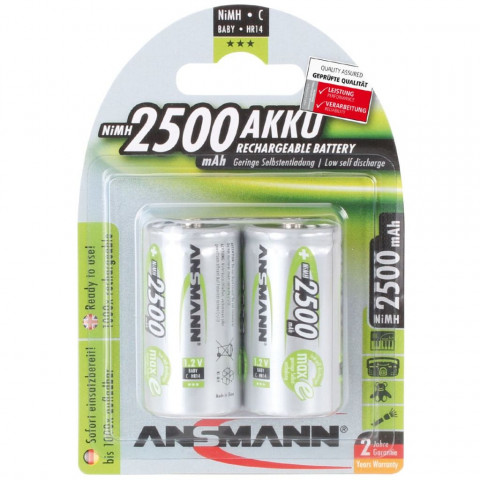 Ansmann pile rechargeable 2 pcs nimh 2500 mah 5030912