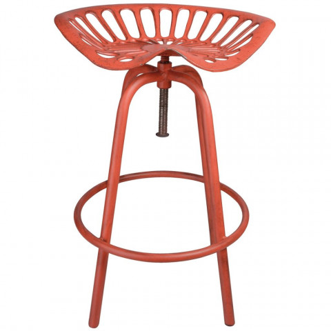 Esschert design tabouret de bar tractor rouge ih024