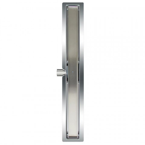 L'aqua drain de douche linéaire en carrelage 70 cm acier inoxydable
