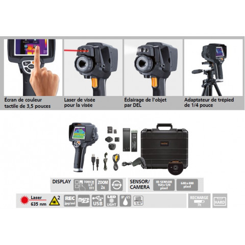 Caméra thermique haute résolution 640x480px thermocamera-vision