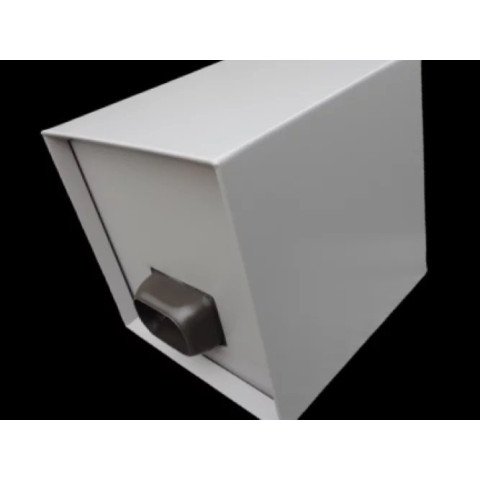 Boite à eau alu 300x300x300 - RAL 7036 Gris Platine