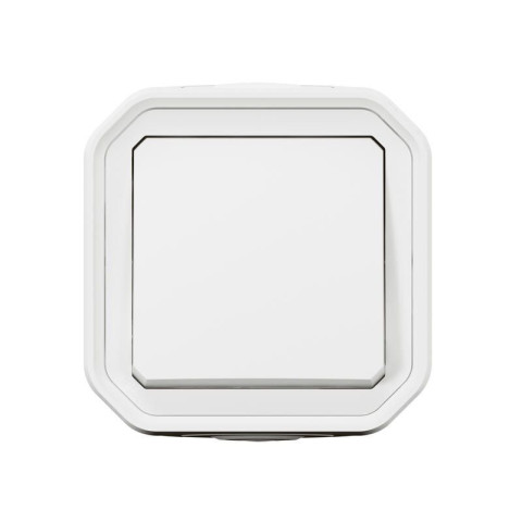 Interrupteur ou va-et-vient 10ax 250v plexo complet saillie blanc (069751l)