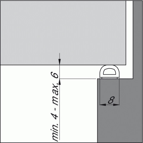 Joint caoutchouc bulbeux - espaces importants - type d coloris noir longueur 15 m