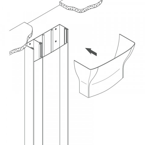 Jonction de plafond obo pour gtl cofralis (6133461)
