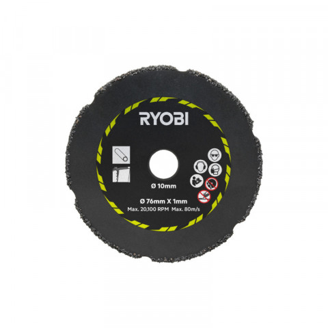 Kit 3 disques pour meuleuse ryobi - 76 mm - rakcot03
