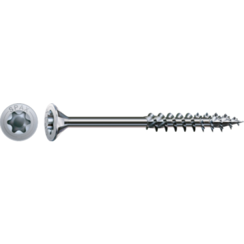 Vis SPAX WIROX Torx - Ø5 x 45 mm - Tête fraisée - Filetage Partiel Boite de 500 - 0191010500455