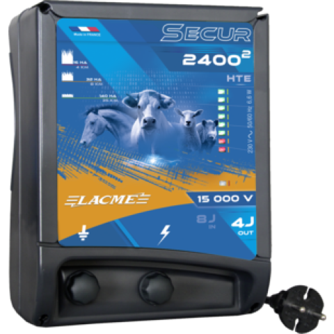 Electrificateur secteur 15 000 V / 4 J, forte puissance pour les conditions difficiles - 606454