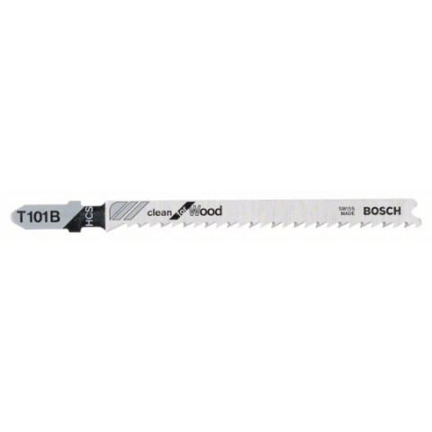 Lame de scie sauteuse 100mm HCS - T 101 B Clean for Wood - BOSCH - bte 100 - 2608637876