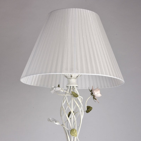 Lampadaire blanc flora 1 ampoule 162 cm