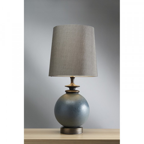 Lampe babushka, porcelaine, sans abat-jour