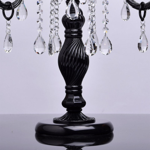 Lampe de table noire classic 4 ampoules 63 cm
