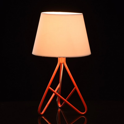 Lampe de table rouge megapolis 1 ampoule 42 cm