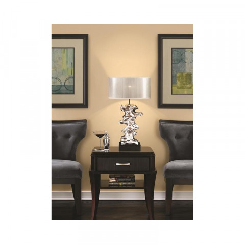 Lampe libero silver, argent, sans abat-jour