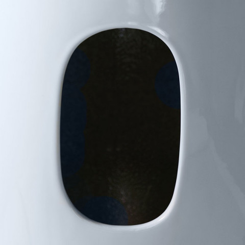 Lavabo totem rond - céramique blanc - 50x85 cm - ove