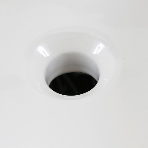 Lave main totem carré avec porte serviette - céramique blanc - 40x85 cm - alto