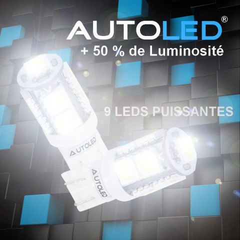 Pack p20 4 ampoules led w5w (t10)+navette c5w 36mm canbus autoled®