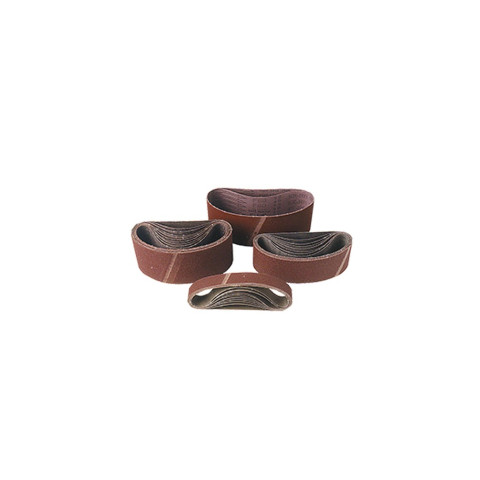Lot de 3 bandes sans fin corindon 100 x 560 mm Gr. 80 pour bois et métal - LEMAN - 100560.02