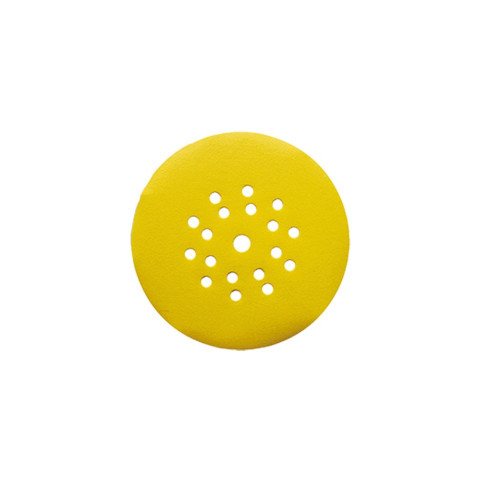 5 disques auto-agrippant corindon jaune - D. 225 mm Gr. 80 - 18 + 1 trous pour bois - LEMAN - 22519.02