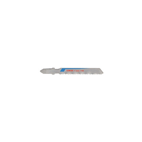 5 lames de scie sauteuse HSS - Lu. 50 mm pas 2 mm - coupe parallèle pour métaux non-ferreux - LEMAN - 7104.05