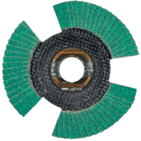 Disque à lamelles Acier/Inox RHODIUS - 125 x 22,23 mm K80 - 207079