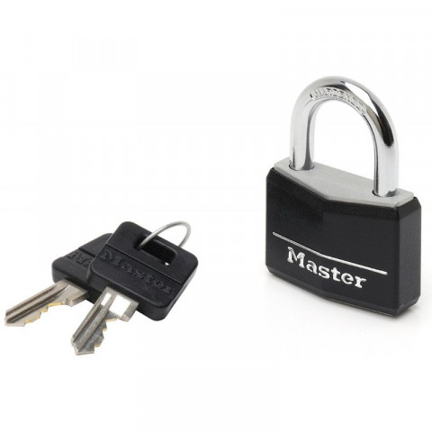 Masterlock - 932860 - cadenas pour cave noir 40mm lot de 4