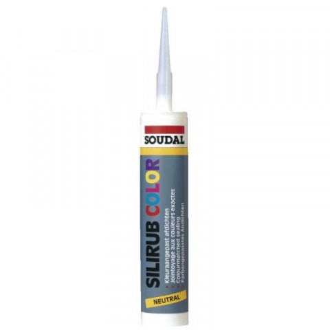 Mastics menuiserie silicone neutre silirub color, coloris gris aluminium, ral 9007, cartouche de 310 ml