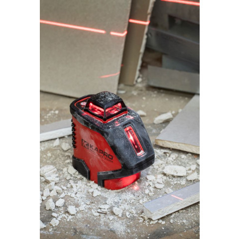 Laser 360° rouge 3 faisceaux KAPRO + mallette rigide + accessoires modèle 962 - 5962
