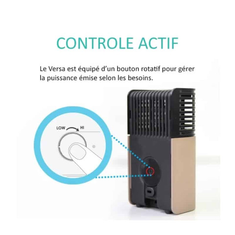 Purificateur d'air medklinn versa 25 home & travel. Eliminez les virus et les mauvaises odeurs. Combattez vos allergies.