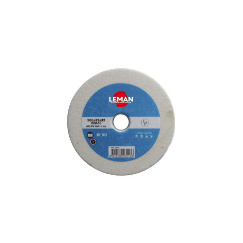 Meule vitrifiée blanche à eau D. 150 x Al. 32 x Ep. 20 mm Gr. 60 - LEMAN - 15016