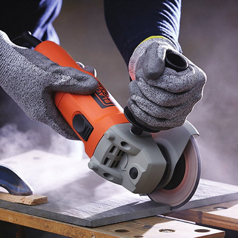 Meuleuse d'angle 115 mm kg911kac3 black & decker - 900w  - 3 disques offerts + mallette