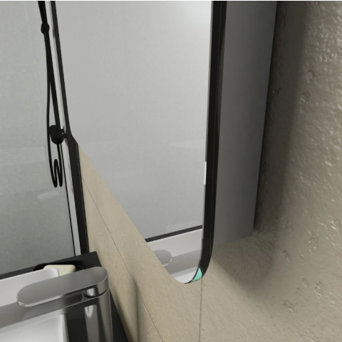 Miroir salle de bain avec bandeau LED - 50x70x5 cm - CLOUD Aurlane - LAV478