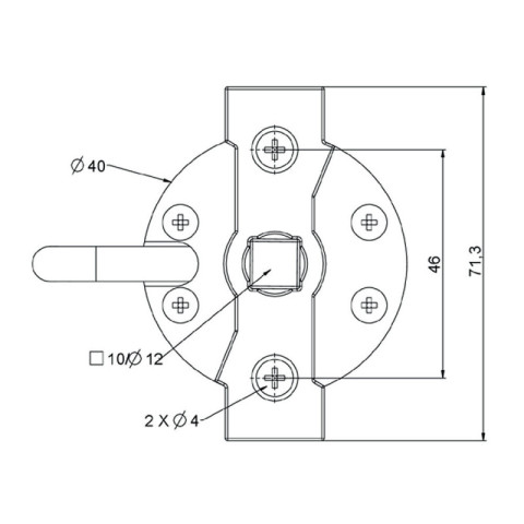 Moteur filaire ø 45 mm pour volet roulant 20 kg - 10 nm