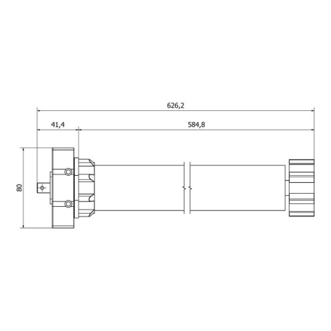 Moteur filaire ø 45 mm pour volet roulant 80 kg - 50 nm