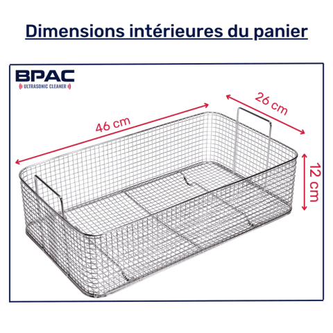 Bpac nettoyeur ultrasons 28 litres analogique