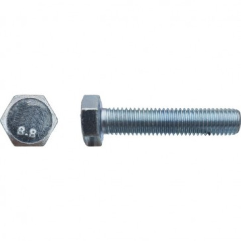 Vis tête hexagonale totalement filetée classe 8,8 Zingué - 12 x 80 mm - Boite de 50 - LENNIE - VHT881208002B